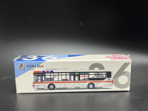 微影 Tiny 台湾客运巴士 667 HS8J TW36 首都客运 合金汽车模型