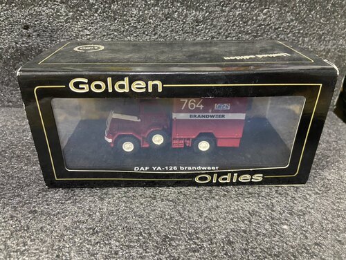 golden oldies 1:50 达夫 daf ya-126 云梯消防车 树脂汽车模型