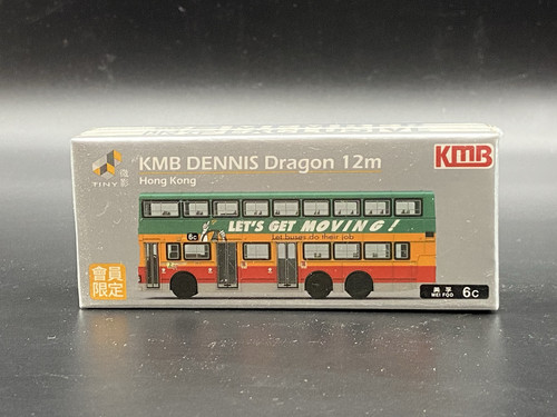 微影 Tiny KMB 香港 丹尼士 巨龙12米 巴士 美孚 6c 限定合金车模
