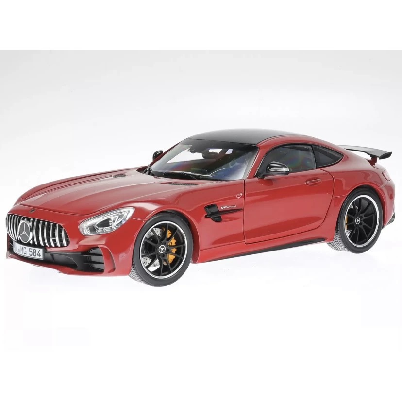 诺威尔 Norev 1:18 奔驰 AMG GTR C190 红色 合金汽车模型 瑕疵