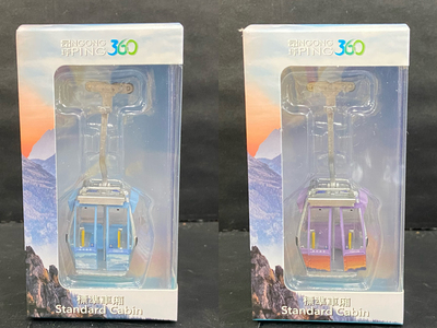 微影 Tiny 1/76 香港 昂坪360缆车模型 标准车厢 观光车 礼品摆件