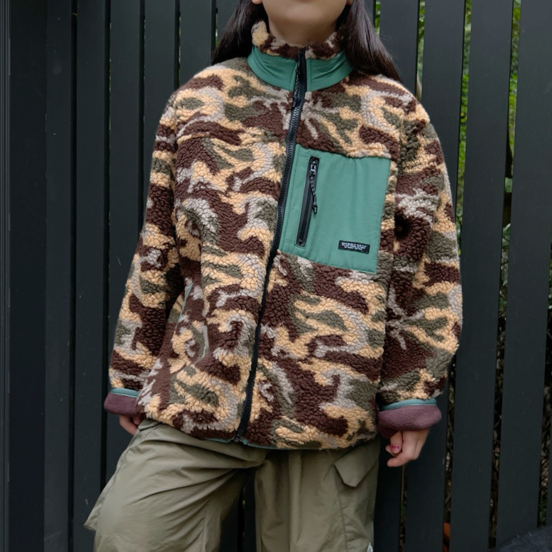 张恩朵童装男童迷彩羊羔毛棉服外套冬季帅气男宝宝加厚保暖棉袄