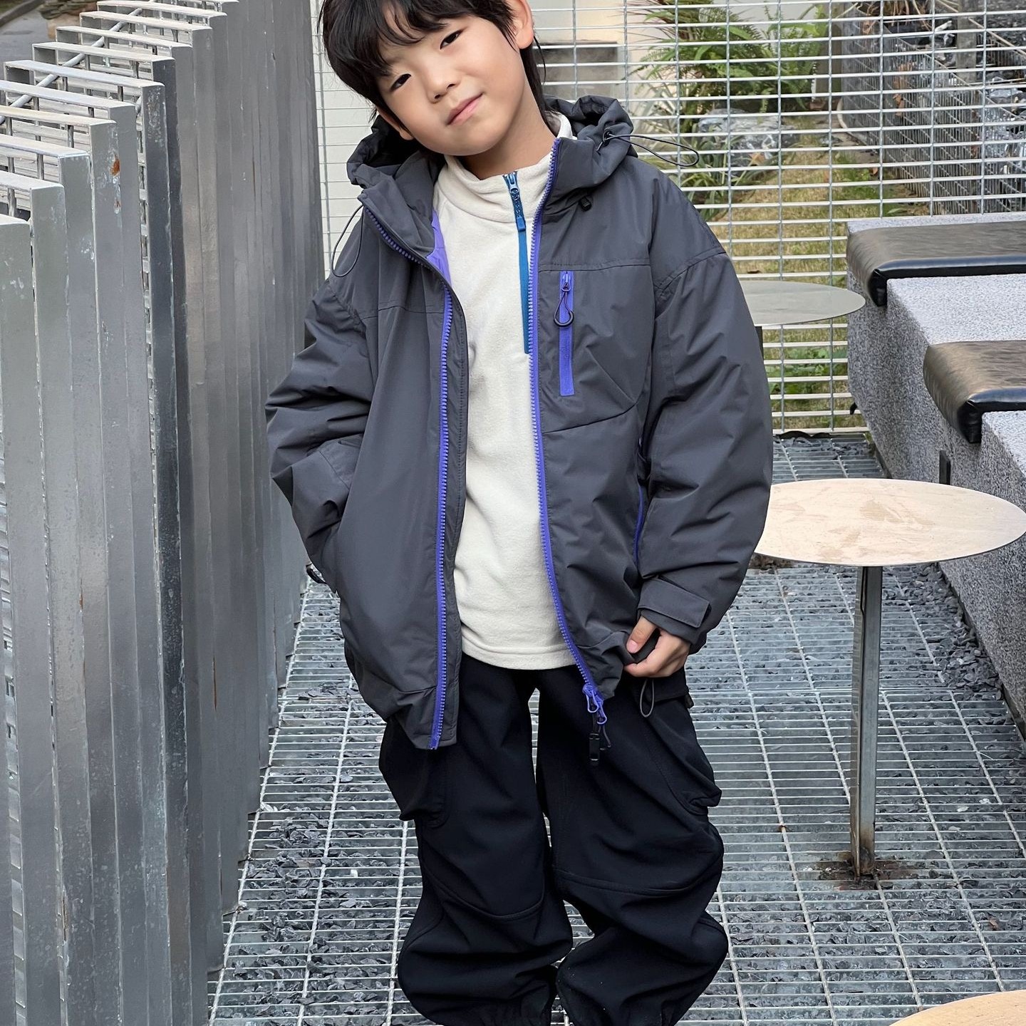 张恩朵童装【3M新雪丽】儿童棉服户外男童防风防水夹棉冲锋衣外套