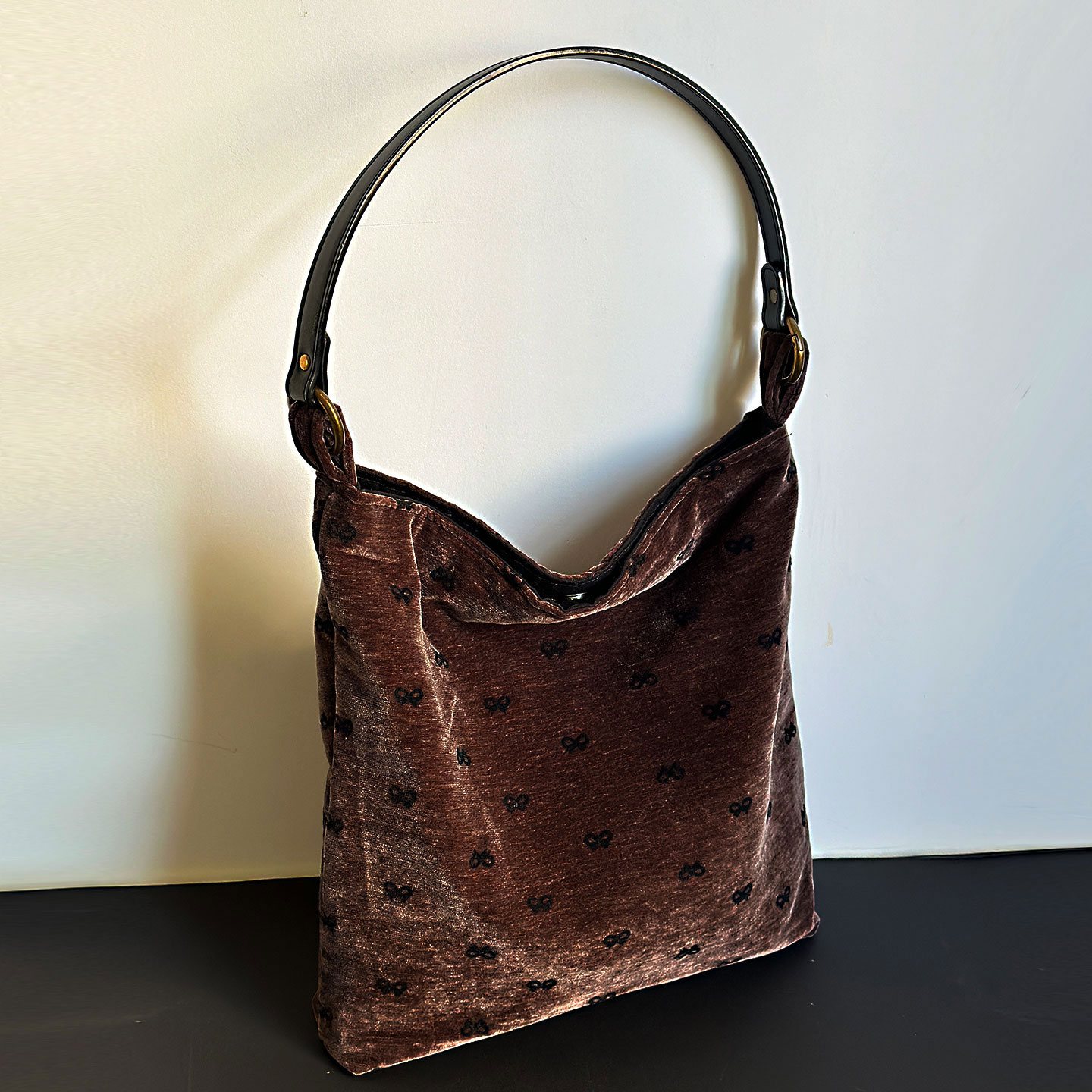 起念单肩包女秋冬丝绒通勤帆布包