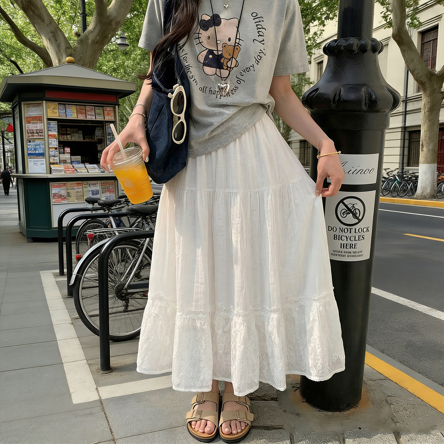 白色半身裙女2026新款夏