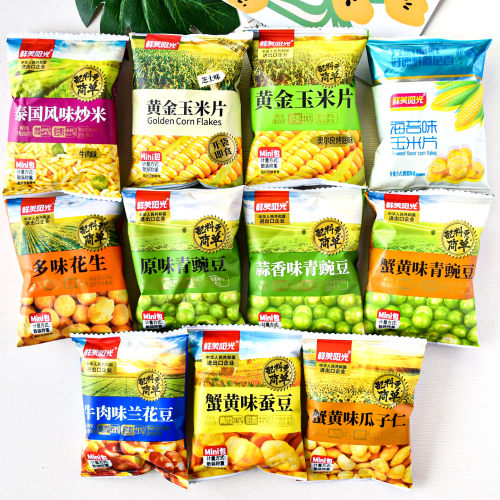 鲜美阳光青豌豆蚕豆瓜子仁玉米片