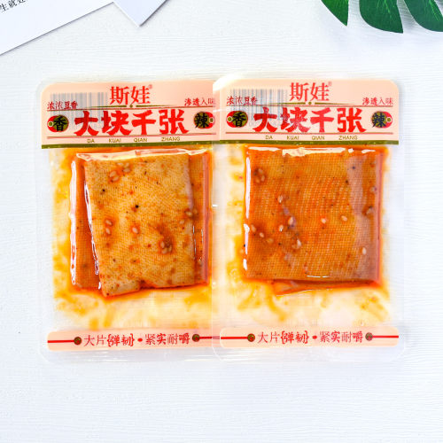 斯娃大块千张香辣豆腐干