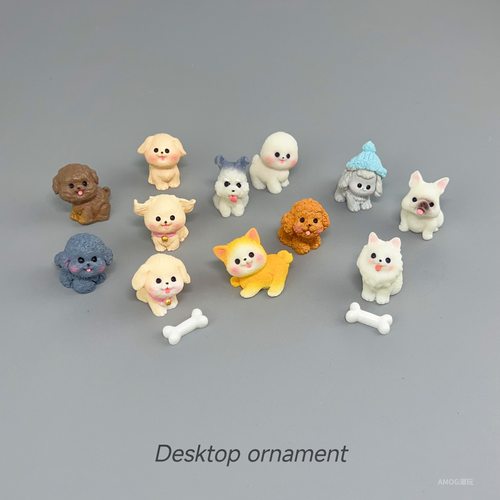 可爱迷你小狗模型摆件汽车装饰品