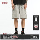 男夏潮牌宽松灰色运动五分沙滩休闲裤 BJHG新款 短裤 速干工装 子 美式