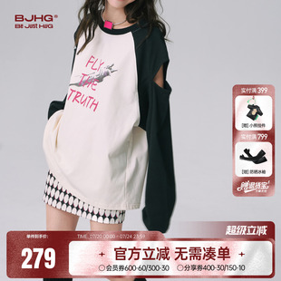 T恤女秋季 上衣 FTT 長袖 美式 純棉打底衫 新款 Flythetruth 2025新款