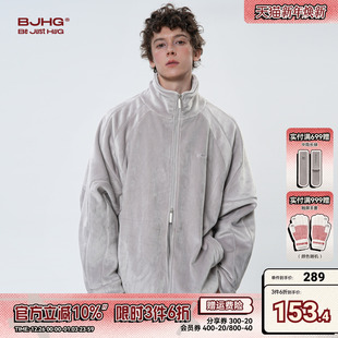 潮宽松情侣飞行员外套女 冬季 BJHG不计后果银狐绒美式 休闲夹克男款