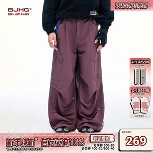 冬季 子男款 新款 休闲美式 BJHG不计后果复古工装 机能伞兵百搭长裤 裤