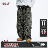 加厚褶皱宽松直筒休闲长裤 BJHG不计后果灯芯绒裤 新款 冬季 女 子男款