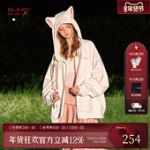 BJHG不计后果情侣卫衣男2025新款 外套女 连帽开衫 冬季 加厚潮牌美式