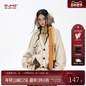 女冬季 2025新款 情侣装 BJHG不计后果羊毛毛衣开衫 小狗针织衫 外套男