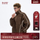 冬季 BJHG不计后果美式 复古夹克外套男款 潮慵懒廓形撞色拼接上衣女