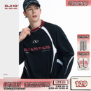 薄打底 男T恤卫衣冬季 赛车服球衣圆领上衣女 长袖 BJHG不计后果美式