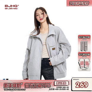 冬季 BJHG不计后果美式 外套女款 灯芯绒开衫 宽松加绒夹克男 潮牌新款