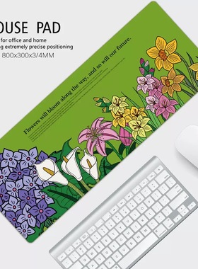简约花语小清新INS小号鼠标垫办公防滑垫鼠标垫桌垫mousepad加厚