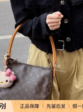 正品LV路易威登/二手中古包名媛中号包looping