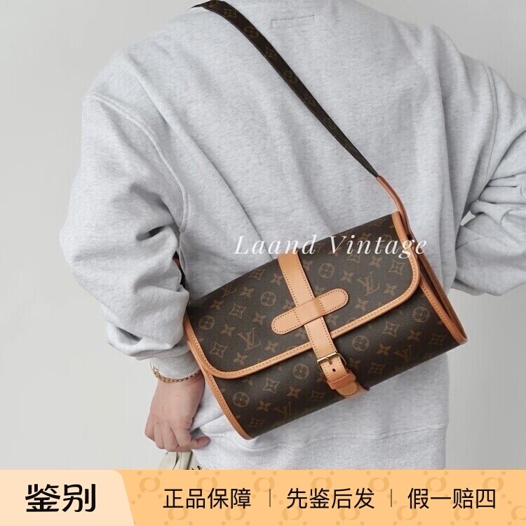 LV正品二手中古包腰鼓包斜挎包帅气