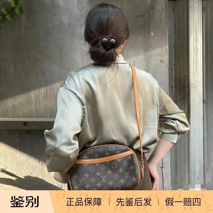 LV正品二手老花苹果包经典可爱百搭