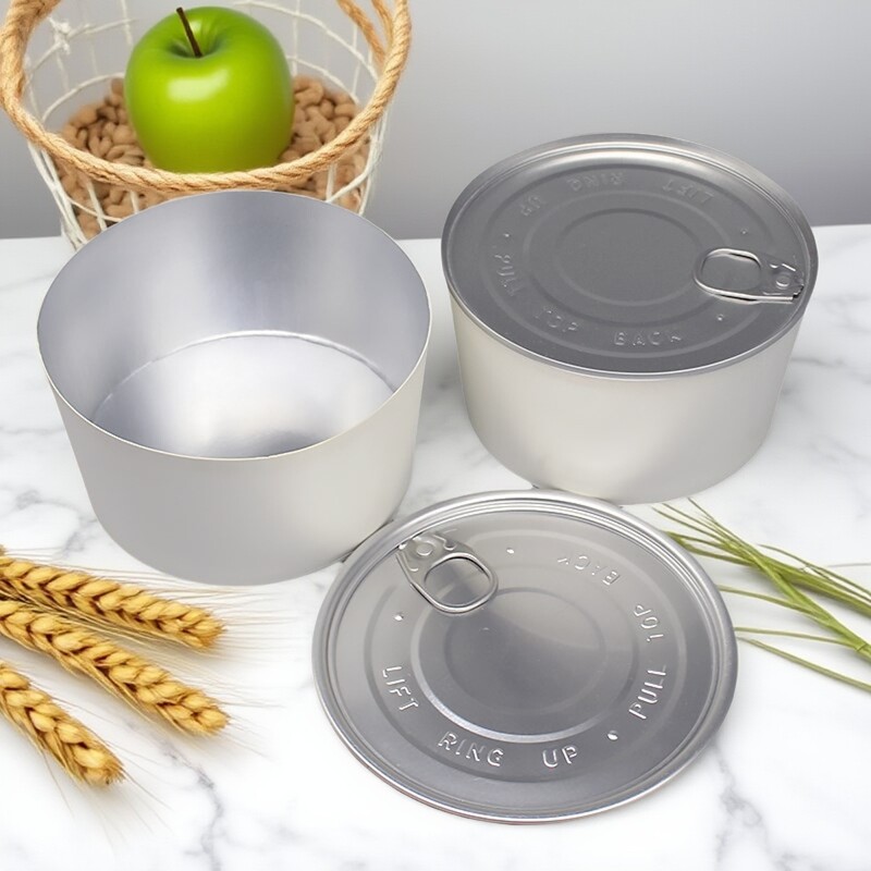 网红易拉罐食品包装锡铝箔一次性外卖餐盒茶油炒饭装汤粥打包纸碗