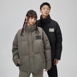 UFZ90白鸭绒羽绒服男女生情侣装国潮牌高街立领加厚保暖外套冬季