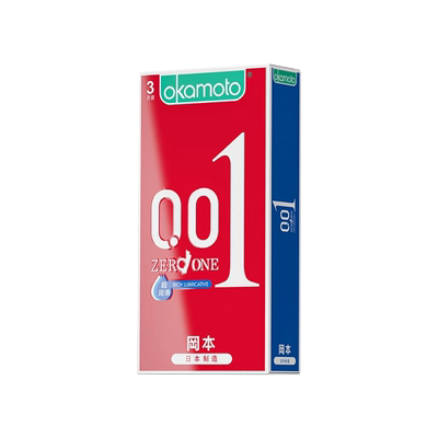 冈本001安全避孕套超薄日本进口羊肠衣聚氨酯幸福岗本0.001旗舰店