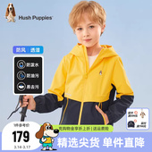 大童连帽户外服拼色风衣 新款 暇步士童装 儿童三防外套男女童春秋装