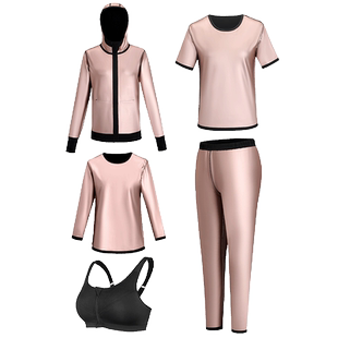 加大码暴汗服女套装胖mm运动发热爆汗服减肥衣宽松跑步200斤显瘦