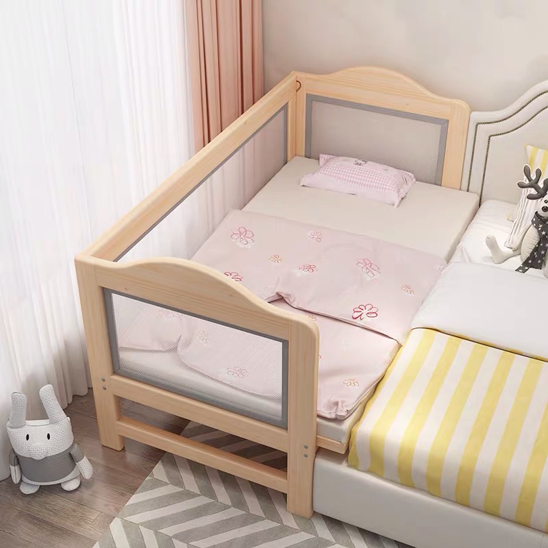 儿童拼接床实木加宽床边婴儿护栏床围栏拼接大床男孩女孩公主床
