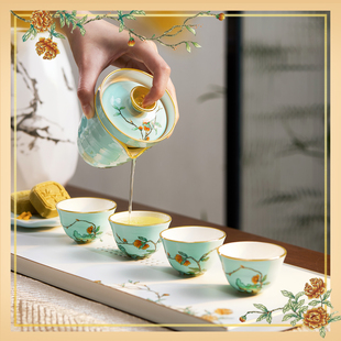 玛戈隆特玉堂富贵旅行滤茶杯便携高端茶具功夫收纳包送老师茶具