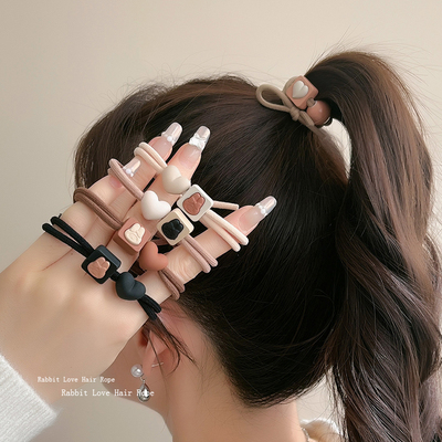 皮筋扎头高马尾发绳2025新款轻奢