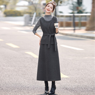 ME5123 三件套女2026春穿搭轻熟套装 高级感长袖 针织打底马甲阔腿裤