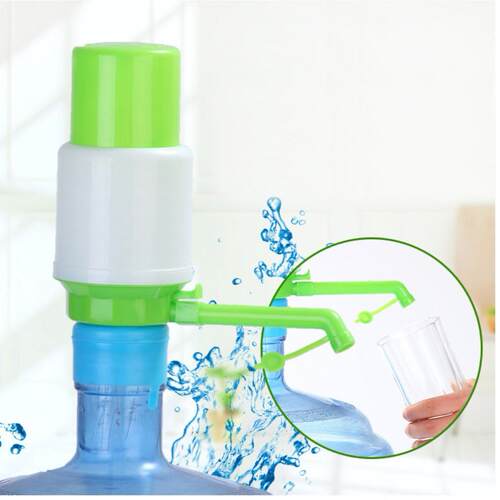 绿白纯净水手动压水器 手压式桶装水压水泵 矿泉水抽水器
