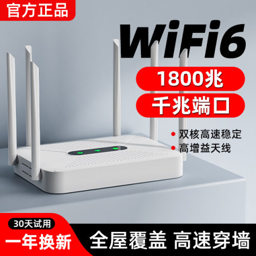 路由器家用高速千兆2025新款无线wifi6穿墙王学生宿舍电竞游戏全屋覆盖5g双频mesh组网光猫信号增强光纤