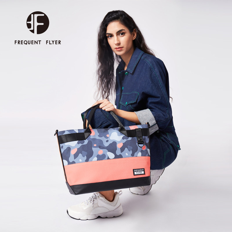 frequent flyer/飞行常客香港潮牌时尚男女手提单肩手拎包旅行包