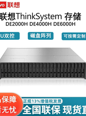 联想存储 ThinkSystem DE2000H DE4000H DE6000H混合闪存阵列 磁盘阵列柜存储 按需定制