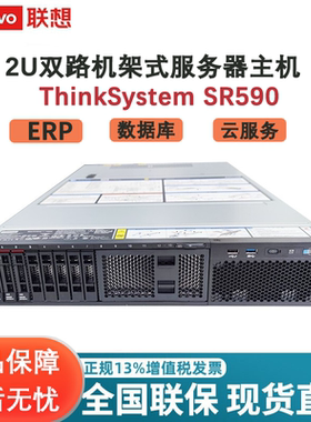 联想服务器主机 ThinkSystem SR590 SR550机架式服务器 适用于各种应用场景 大数据 虚拟化 OA等 可按需定制