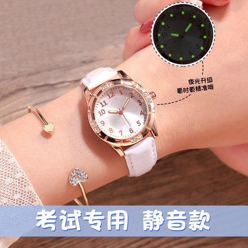 新款夏季女童防水夜光电子简约表