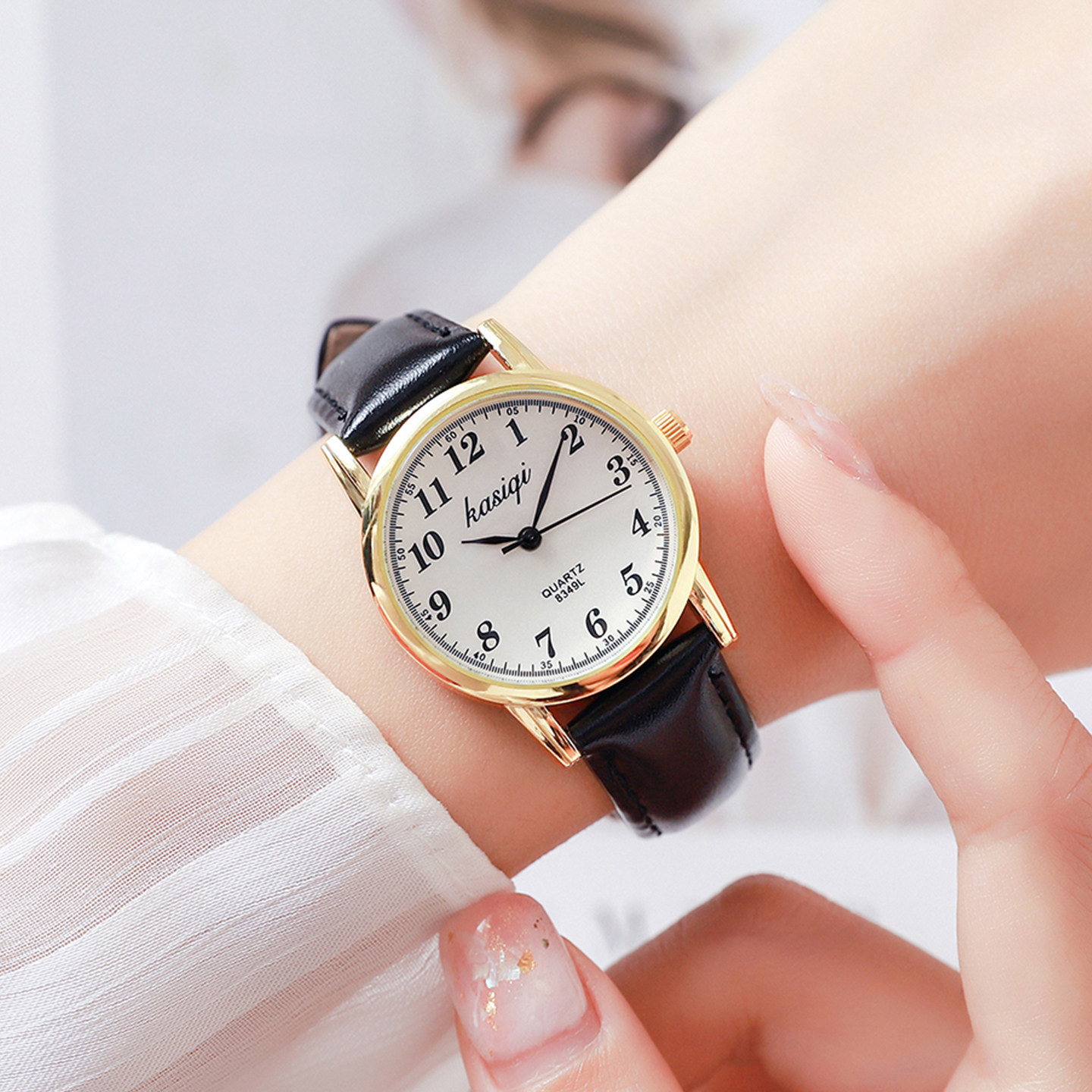 手表女款轻奢小众上班族复古ins风小众学生高颜值防水机械石英表