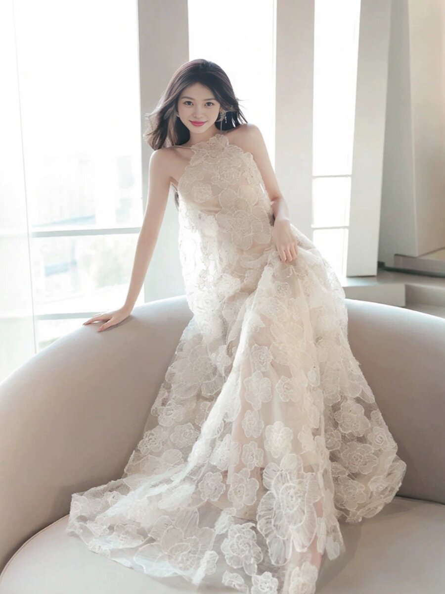 晨袍连衣裙礼服轻婚纱日常