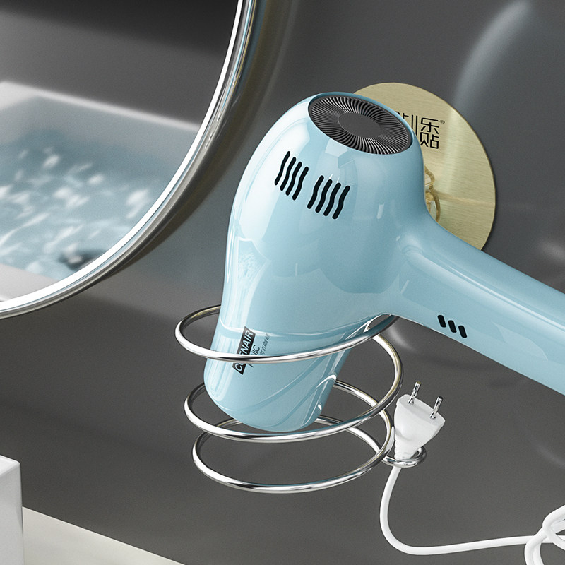 卫生间吹风机置物架dyson风筒架免打孔浴室挂架家用壁挂无痕贴,家庭/个人清洁工具,吹风机置物架,淘宝优惠券,粉丝福利购,淘宝优惠卷