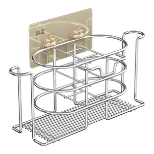 宿舍租房好物神器浴室置物架壁挂式牙刷牙杯架无痕贴免打孔不锈钢