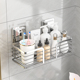 浴室壁挂式 化妆品脸盆免钉厕所浴室储物架 储物架排水管壁挂式