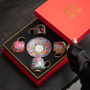 故宫文创鎏金咖啡杯高档精致女男小奢华高颜值便携式随行套装送礼