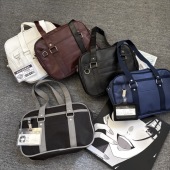 日系原创基础JK制服包斜挎手提UP单肩学院学生大容量 升级pu款