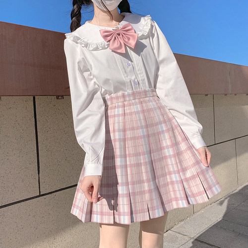 花边娃娃领JK衬衫软妹