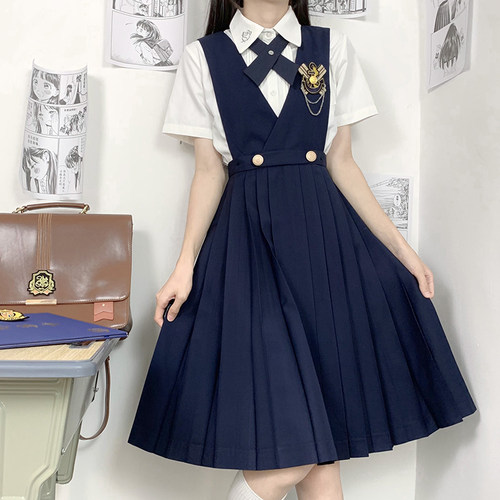 JK制服护奶裙学院风连衣裙